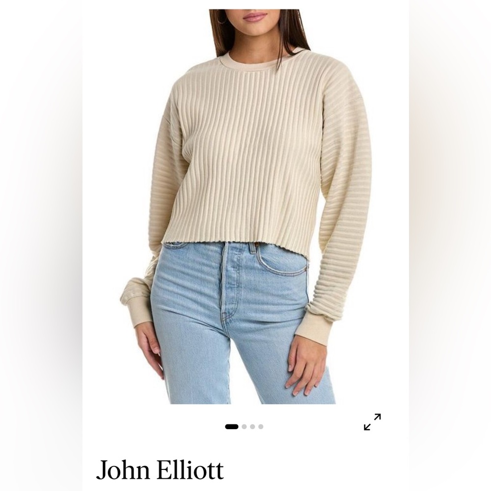 Nude crop, John Elliott sweater